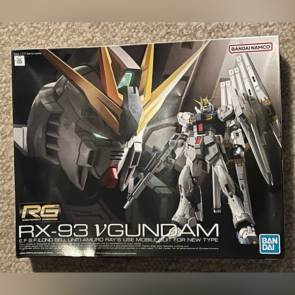 Bandai RX-93  Nu VGundam RG 1:144 Scale Model Kit - Picture 1 of 2
